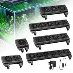 Aquarium Chiller Aquarium Cooling Fan Cooling System Variable Speed Fish Tank Fan Angle Adjustable for Shrimp Salt/Fresh Water