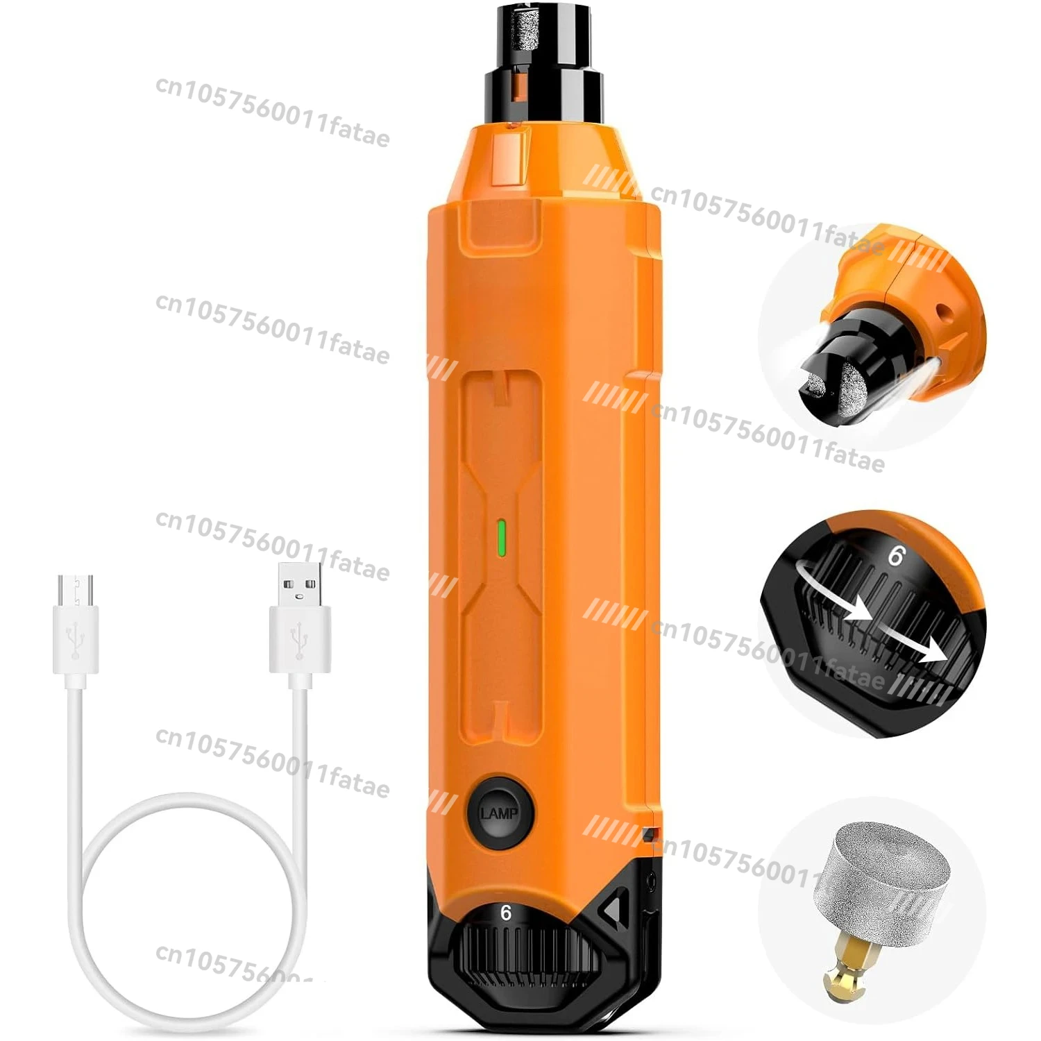 

Enhanced Pet Nail Grinder， Super Quiet Rechargeable Electric Dog Nail Trimmer， Painless Paws Grooming