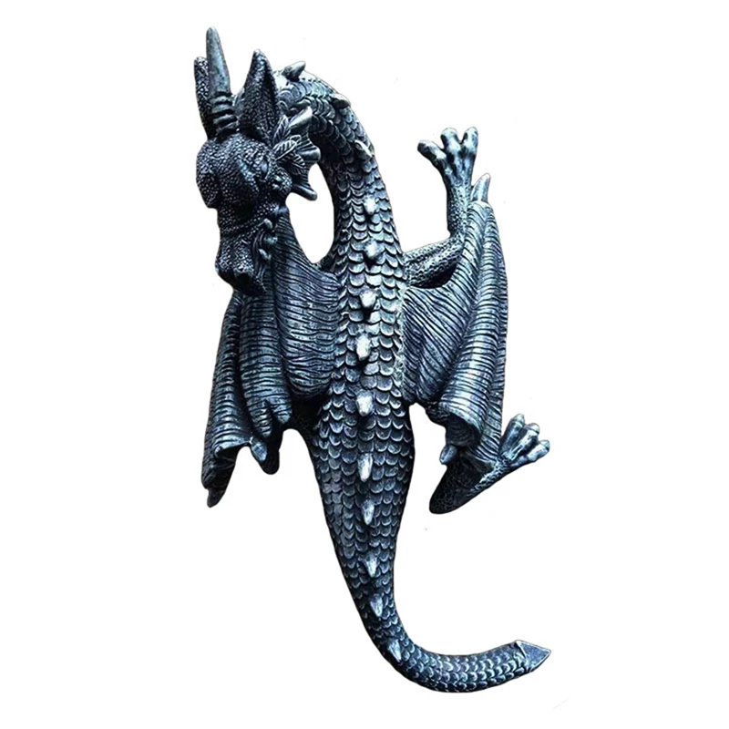 

Flying Dragon Head And Tail Swinging Garden Pendant Garden Home Decoration Ornaments Resin Crafts-AC47
