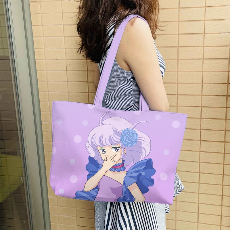 Magical Angel Creamy Mami 9971 Fashion Anime borsa a tracolla borse per la spesa Casual borsa da viaggio per cartoni animati Lady Girls