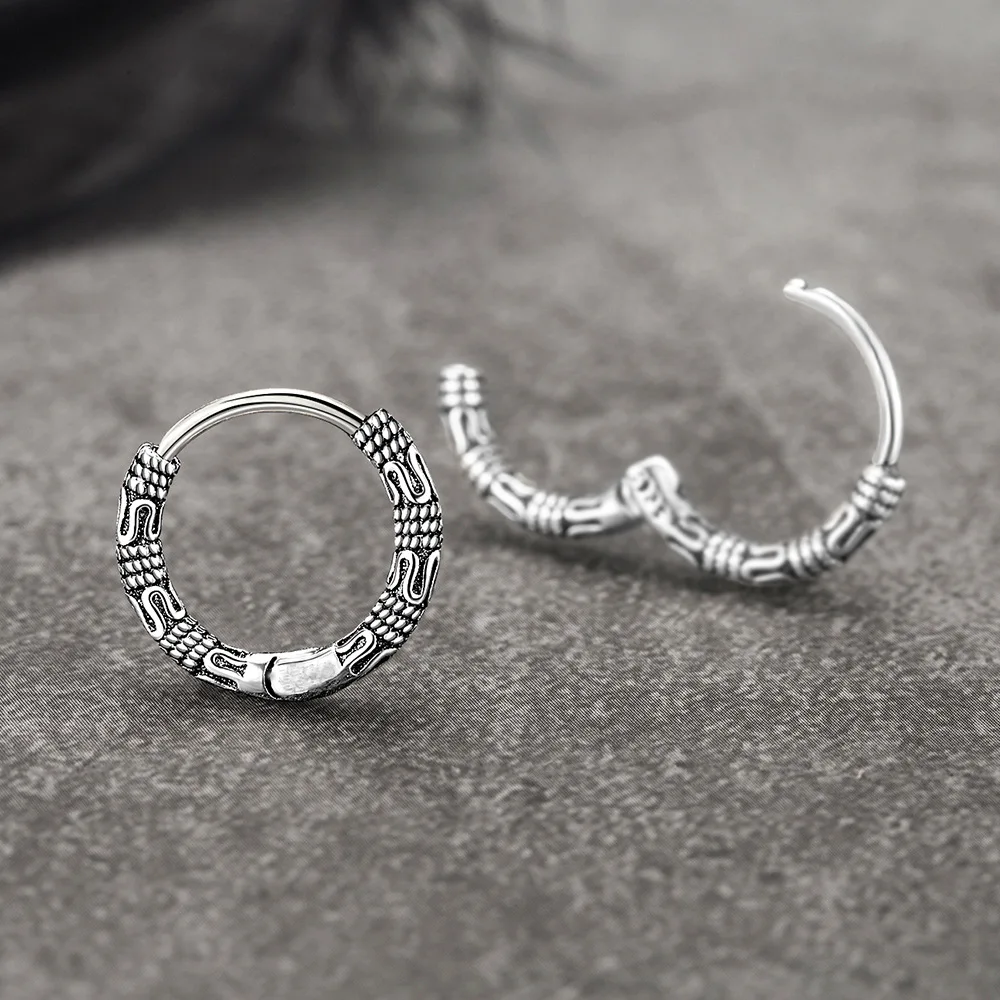 925 Sterling Silver Earrings For Women Classic Geometric Twisted Line Earrings Party Versatile Jewelry ear cuff