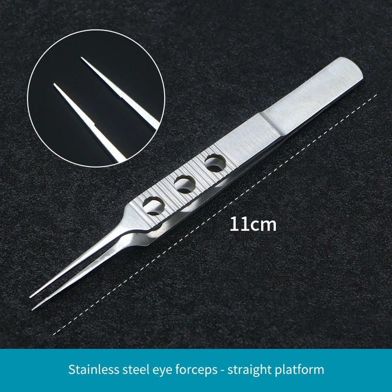 11cm Titanium forceps ophthalmic micro scissor tweezer Titanium microsurgical instruments Eyelid forceps ophthalmic