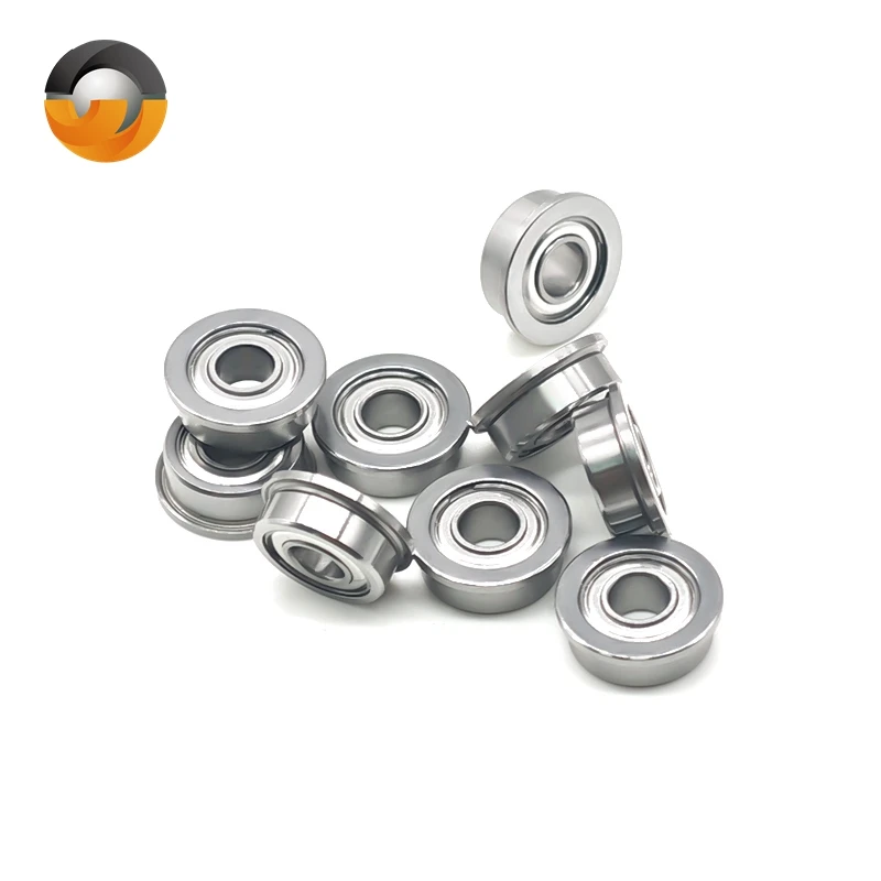 

10 PCS MF104ZZ 4x10x4 mm Flange Bearing ABEC-7 Miniature Flanged MF104 Z ZZ Ball Bearings