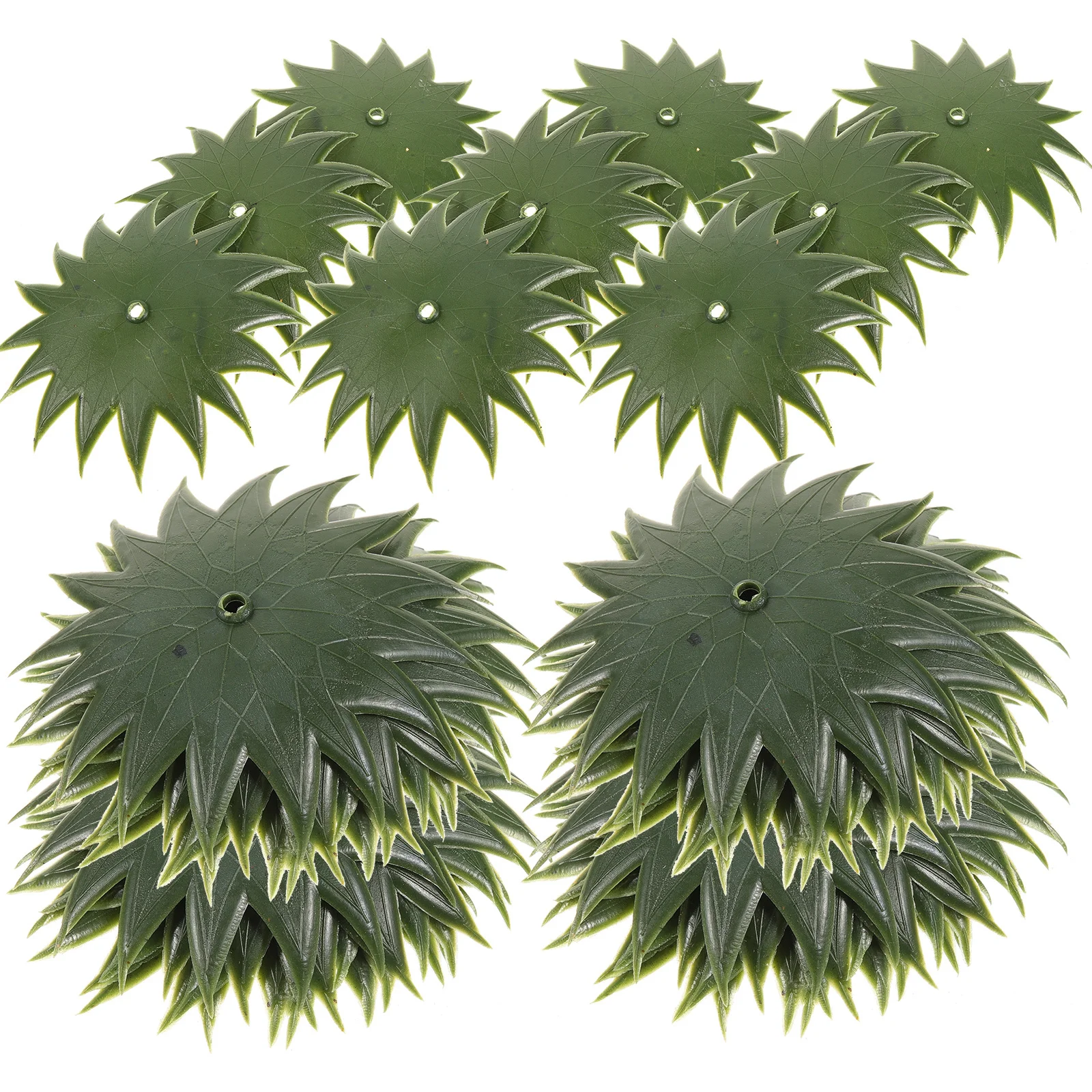 

50Pcs Artificial Flower Calyxes Receptacles for DIY Soap Rose Craft Materials Plastic Sepals Vivid Long-Lasting Flower DIY