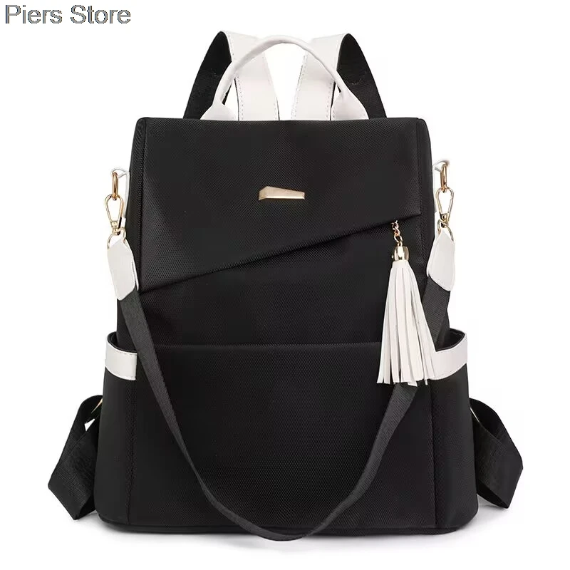 新バージョン大容量ソフトレザー女性のバックパックファッショナブルな純粋なソフトレザー学生ランドセルデュアルショルダーバッグ