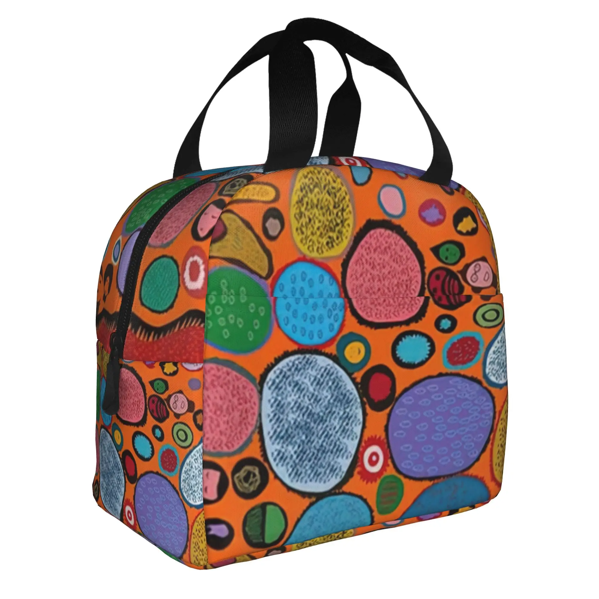 Yayoi Kusama Abstract Mushroom Thermal Insulated Lunch Bags Women  Resuable Lunch Tote for Outdoor Picnic Storage Food Box