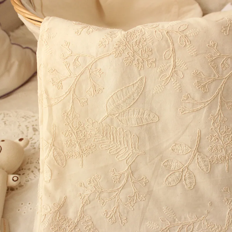 

150cm Width Japanese Thick Thread Three-Dimensional Delicate Cotton Embroidery Handmade DIY Bag Dress Skirt Fabric