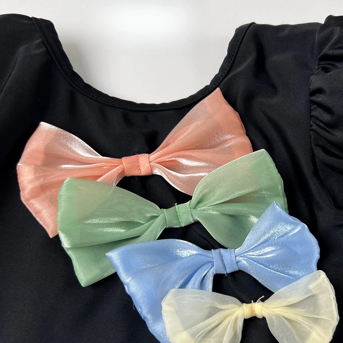 2026 New Kids Swimsuit Girls Summer Kids One Piece Short Sleeve Bow Knot Swimwear Hot Spring Swimsuit