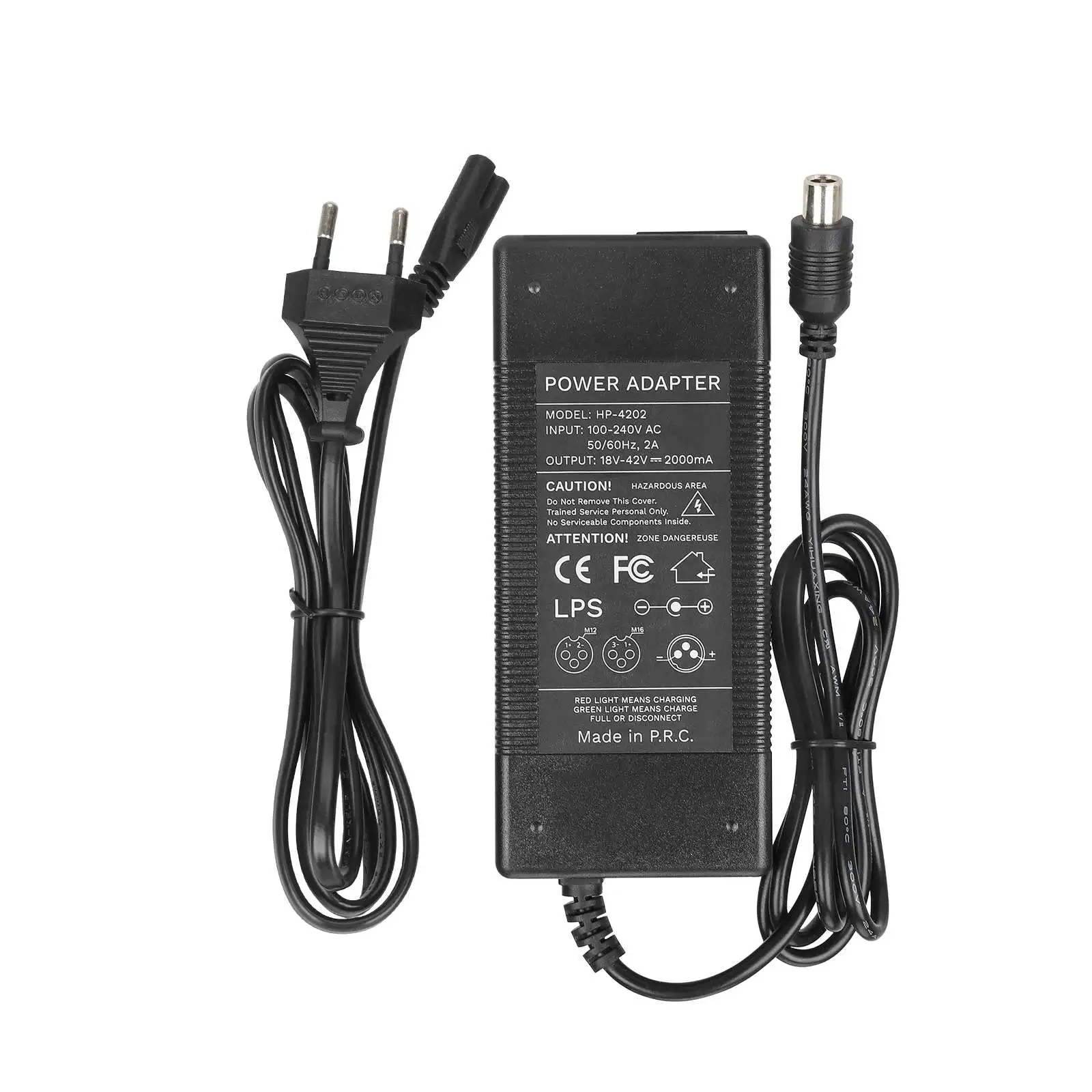 42V 2A Charger With GX13/GX16/DC2.1 Plug Lithium Battery Charger For Xiaomi Ninebot Kugoo Electric Scooter Bike Charger Parts