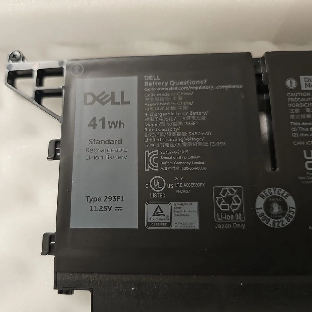 بطارية كمبيوتر محمول أصلية جديدة 293F1 11.25 فولت 3467 مللي أمبير في الساعة لأجهزة Dell Latitude 13 7330 5320 متينة متطرفة 404T8 01VX5 8WRCR