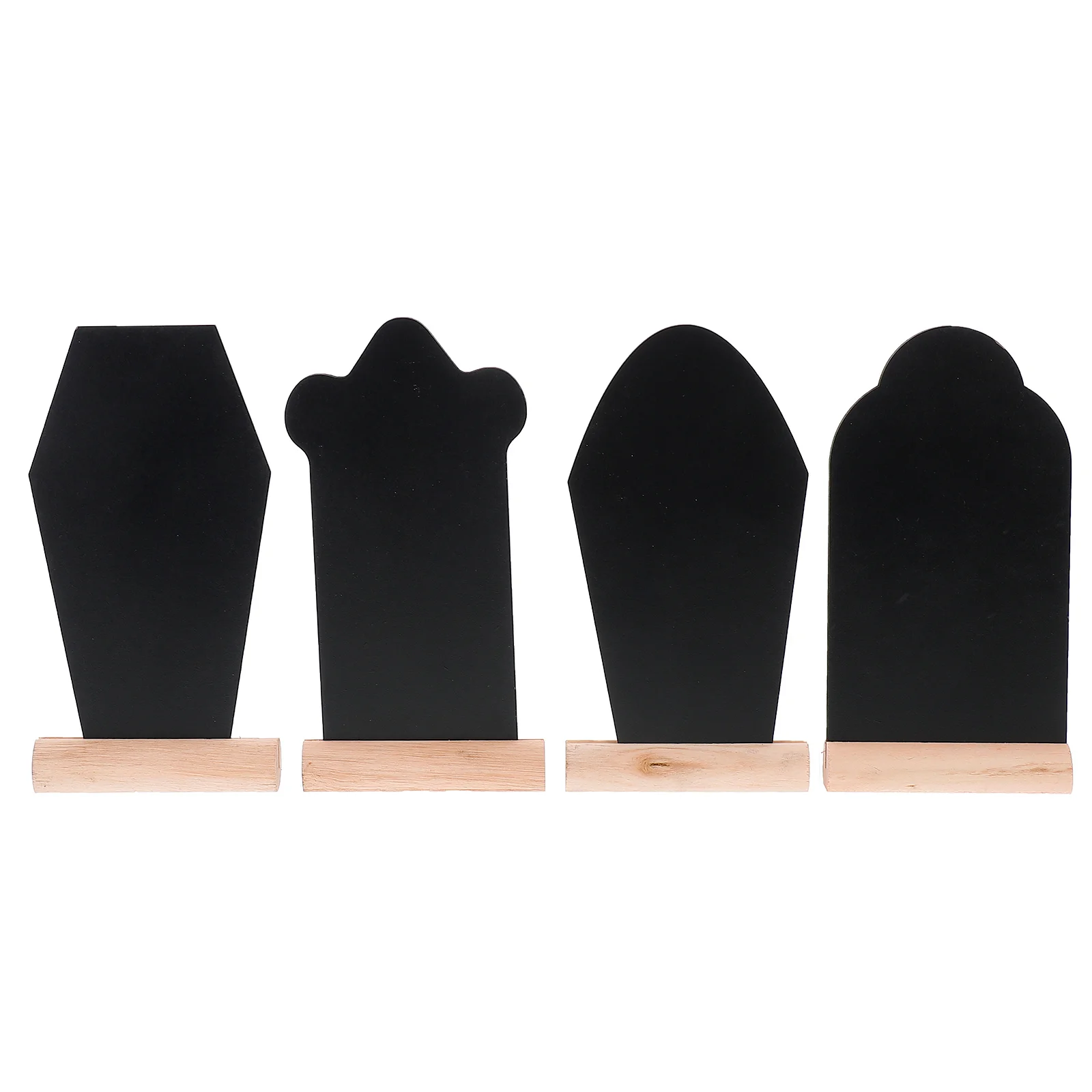 4 PCS Caskets Easter Tombstone Coffin Decor Signs Writing Board Decorate Shaped Message