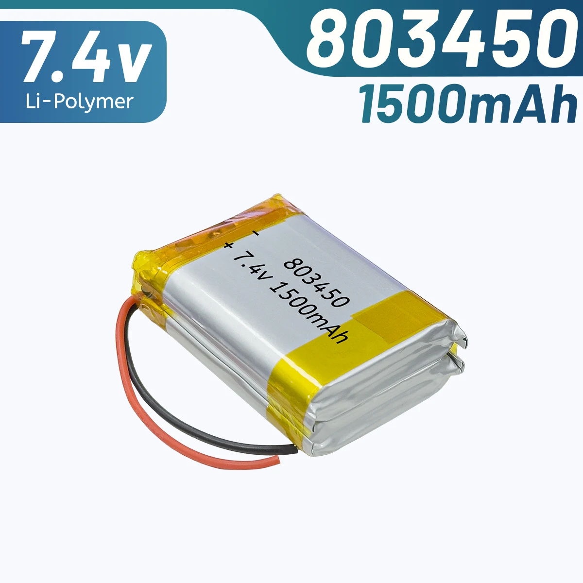 7.4V 1500mAh Lipo battery 803450-2S polymer lithium battery for beauty equipment eye massager