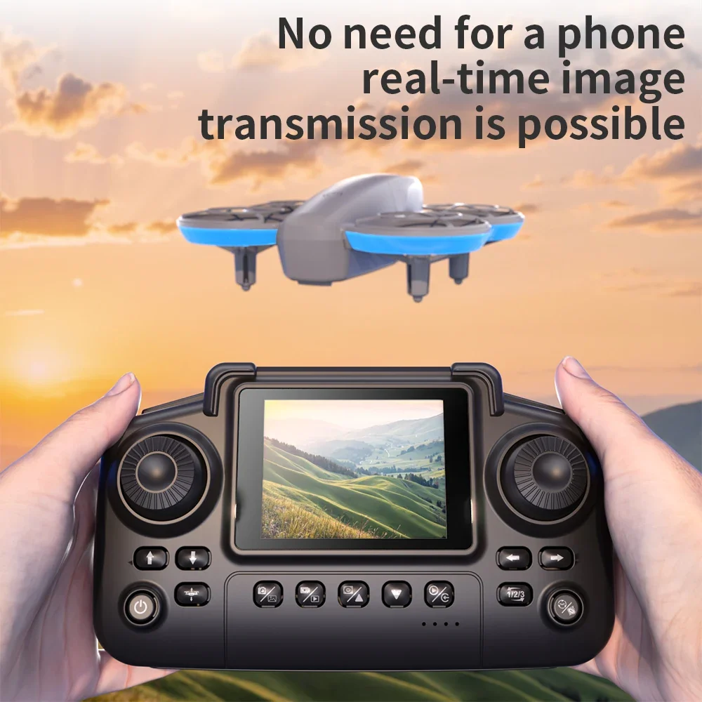 Nieuwe E69 Mini Optische Stroom 6K Drone Dubbele Camera's Met Schermbediening Obstakel vermijden Antenne Borstelloze Quadcopter Speelgoed