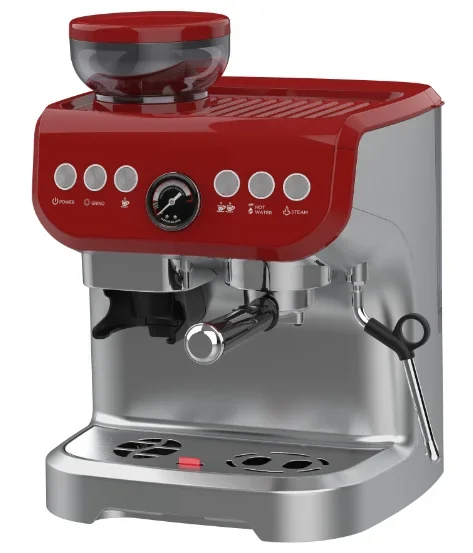 

Professional Espresso Coffee Maker Machine Semi Automatic Commercial Single Serve Coffee Maker With Milk Frother