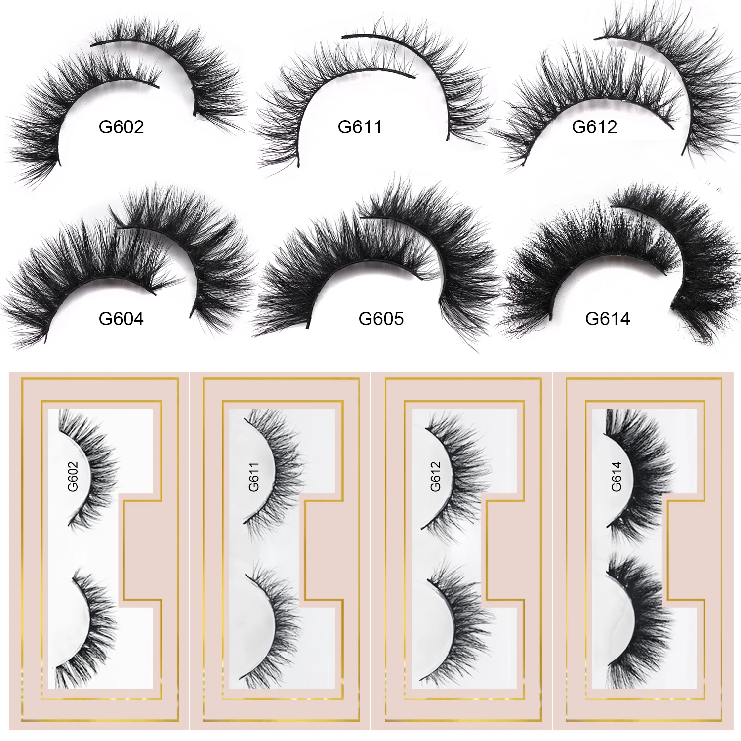 Makeup Faux Cils Kostenloser Versand Artikel Weiche wiederverwendbare Wispy Nerz Streifen Wimpern Cateye Natürliche falsche Wimpernzubehör