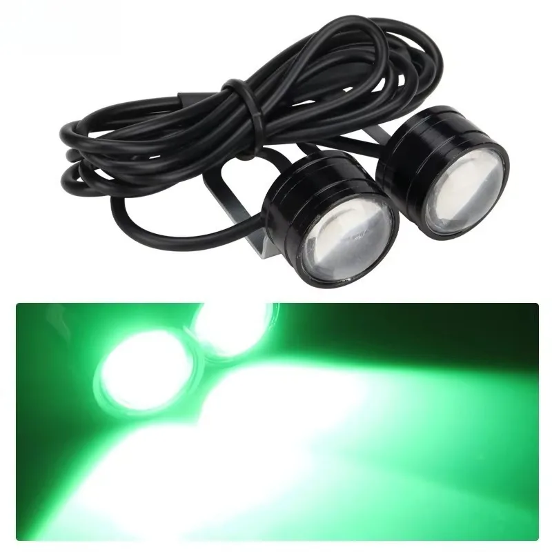 

Poq For 1PCS Front Signal Flash Motorcycle Ghost Fire Color Light Replaceable Eagle Eye Light Bright Rearview Mirror