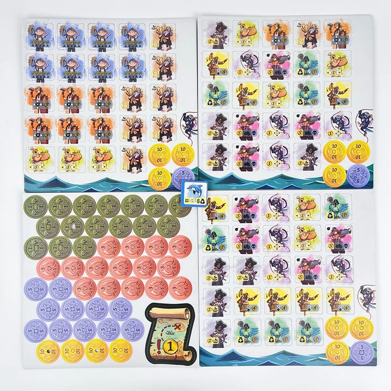 لعبة Captain Flip Board - لعبة بطاقات عائلية سريعة المعدل تتسع لـ 2-6 لاعبين - لعبة حفلات الطاولة الاستراتيجية ممتعة لجميع الأعمار