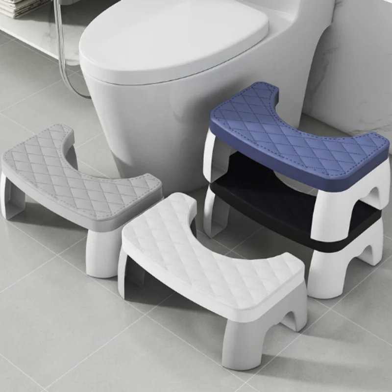 Assento Ergonômico para Agachamento e Sanitário, Banquinho Impermeável com Apoio para os Pés, Ideal para Grávidas, Crianças, Adultos e Idosos