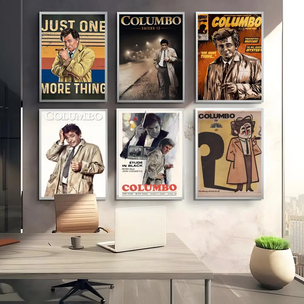 Pôster de TV C_Columbo, adesivos de pôster de alta definição, presentes ideais para quartos e salas de estar