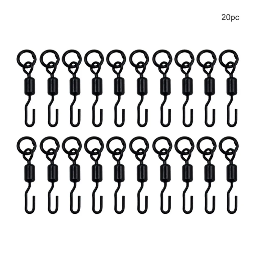 20 قطعة دائم سريعة تغيير موصل ل Ronnie تلاعب الكارب الصيد اكسسوارات قطب معالجة سبينر قطب مايكرو هوك