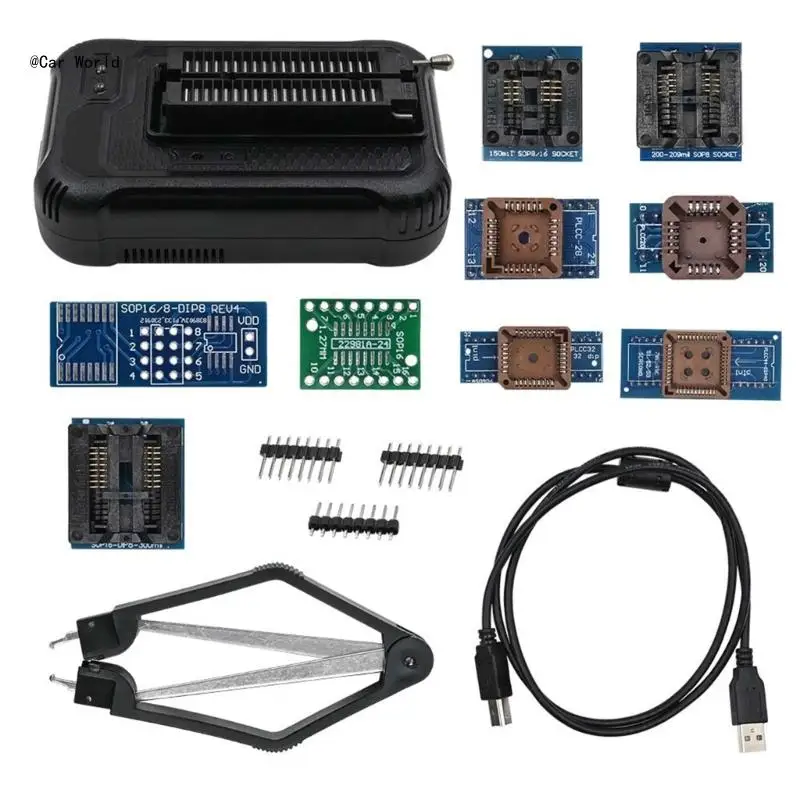 Comprehensive IC Programming Tool for EPROM MCU SPI Nor Electronic Engineers and Hobbyists with Wide Application Ranges 6XDB