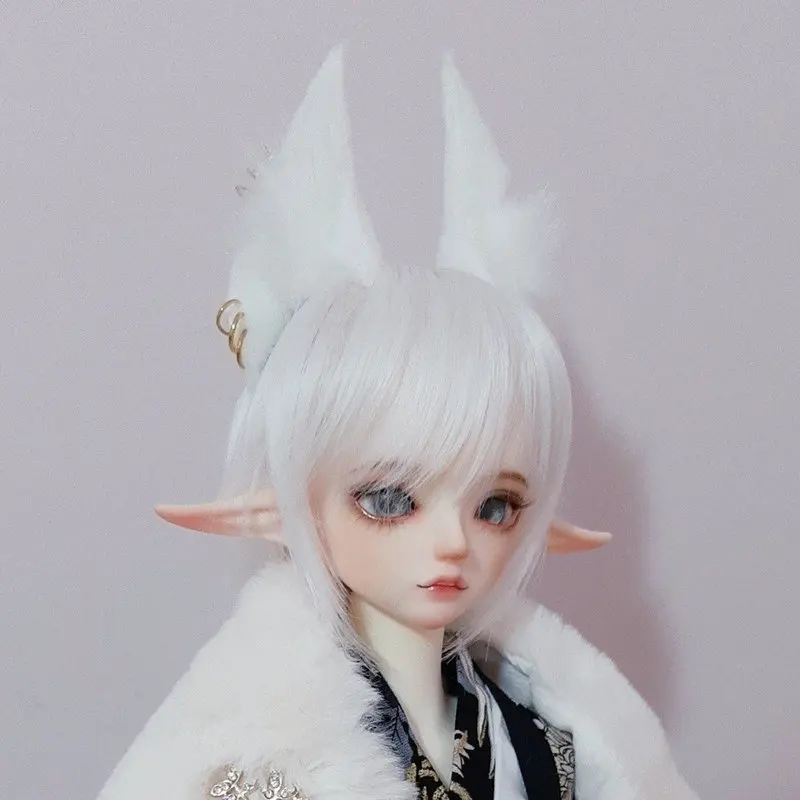 New Handmade Nekomimi Doll Use Cat Wolf Ear Beast Ear Headwear 1/3 Doll Accessory Cute Lovely Cosplay Hairhoop Head Gift