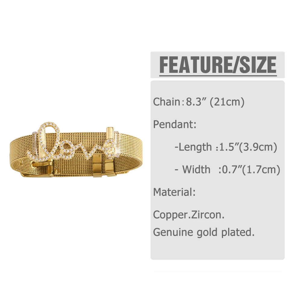 FLOLA CZ Crystal Boy Girl Charms Bracelets for Women Leather Band DIY Bracelets Female Jewelry Gifts BRATA95 - detail 1