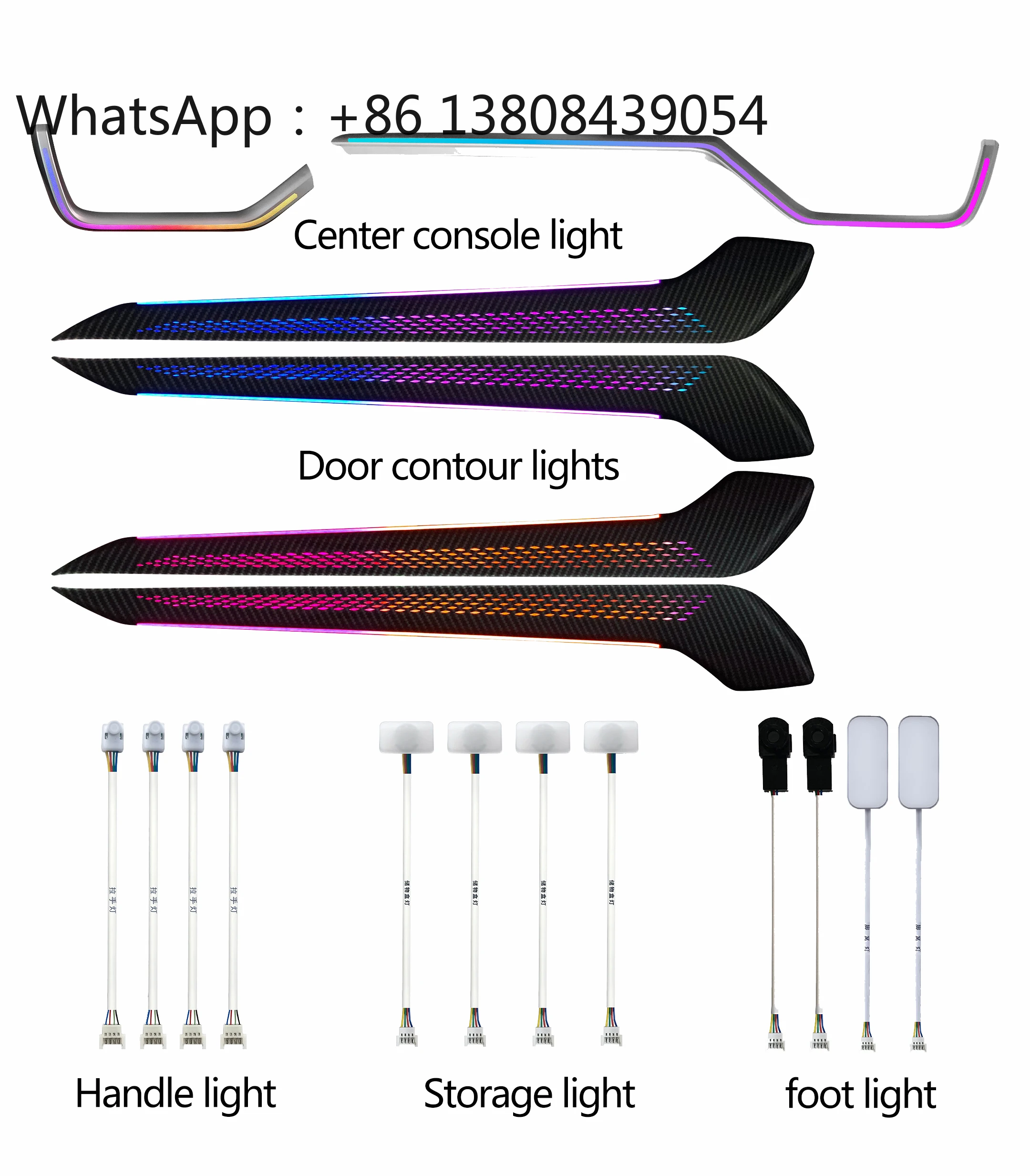 Upgrade 64 Colors LED Car Interior Ambient Light for Toyota rav4 WILDLANDER Atmosphere Strip Accessories