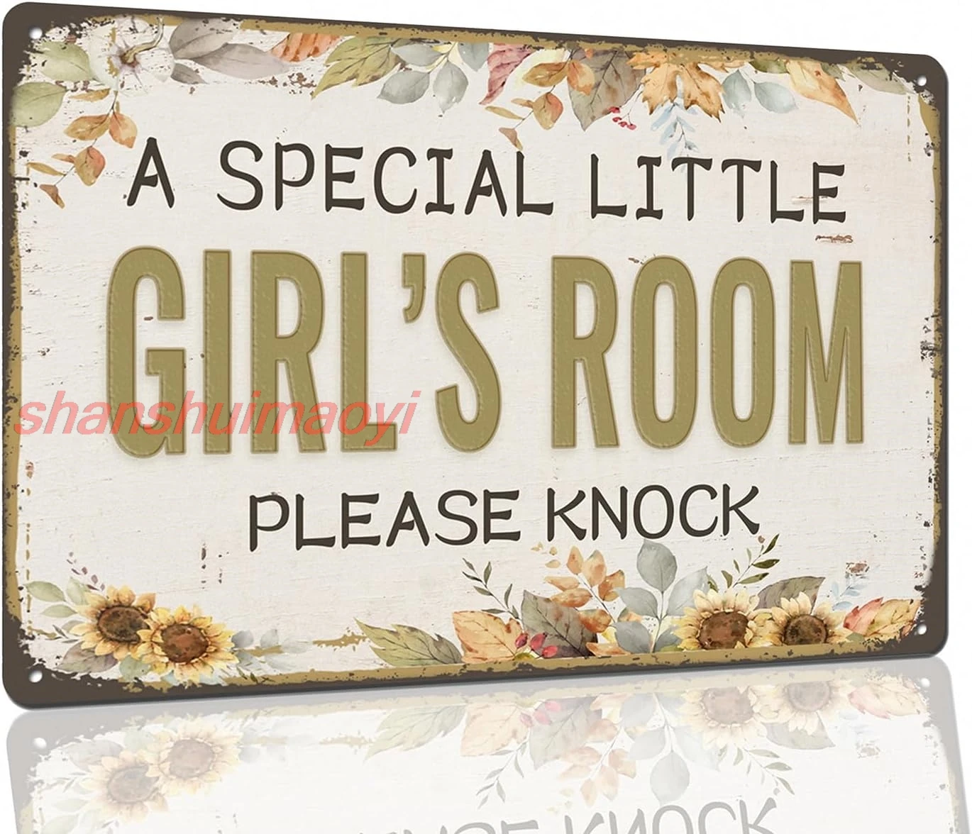A Special Little Girl's Room Please Knock - Girl Bedroom Decor 12