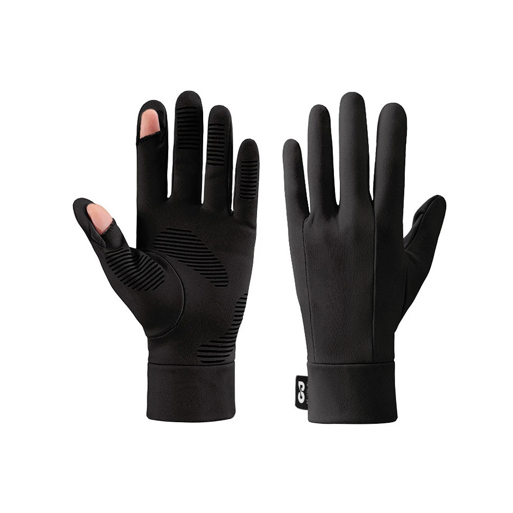 

Cycling Gloves Motorcycle Gloves MTB Gloves Winter Warm Outdoor Sports Running Ski Touch Screen Full Fingers Fleece Black