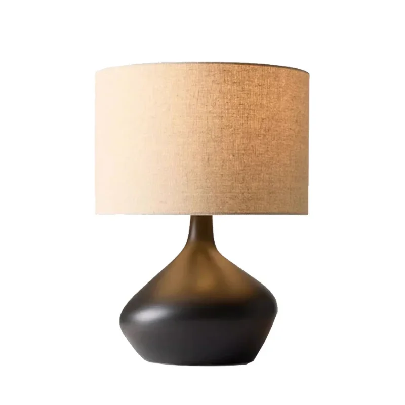 

Japanese-style wabi-sabi wind, simple desk lamp, bed and breakfast bedroom decoration bedside lamp