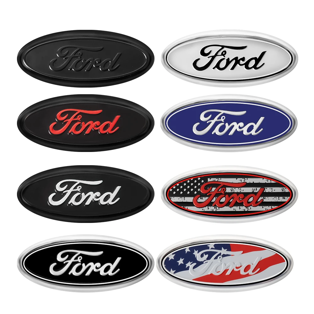 3D Styling Car Steering Wheel Center Emblem Decoration Stickers For Ford Focus mk2 mk3 Fiesta mk7 Ranger Mondeo mk4 S-MAX Kuga