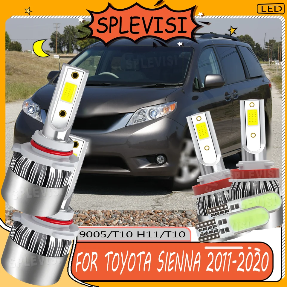 

Установка без инструментов светодиодные фары дальнего и ближнего света для Toyota Sienna 2011 2012 2013 2014 2015 2016 2017 2018 2019 2020