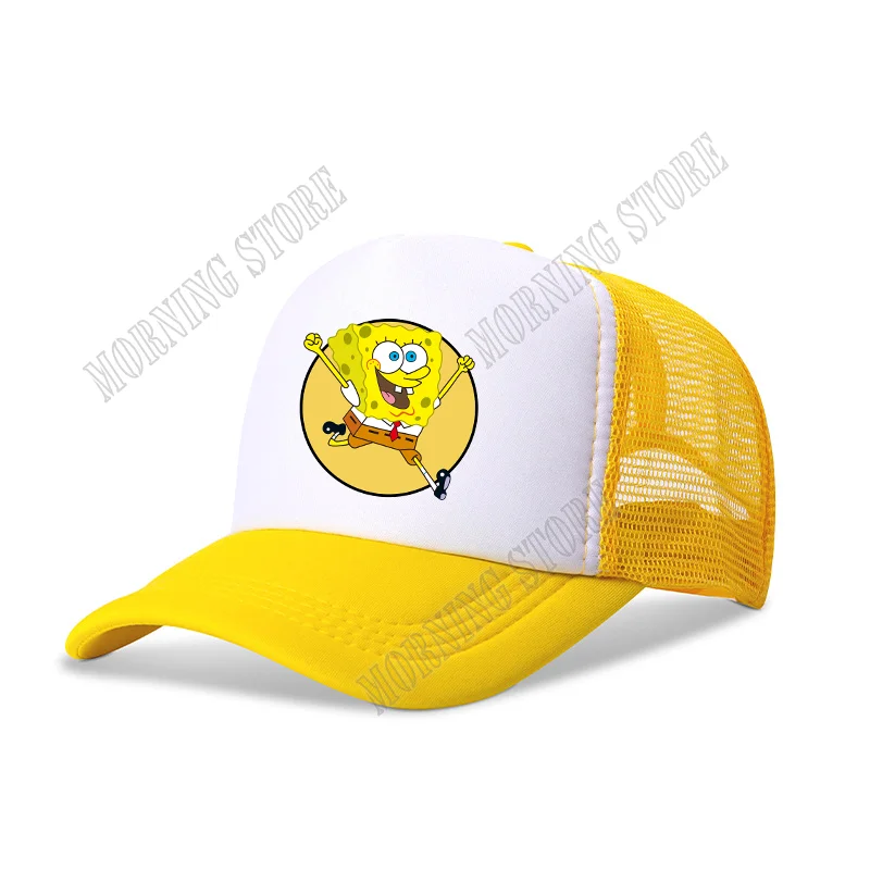 Gorra de béisbol de Bob Esponja para niños y adultos, gorro de béisbol con visera de dibujos animados, informal, para exteriores, regalo