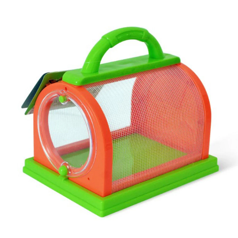 Kit de atrapamoscas para insectos, jaula para insectos con asa de transporte, casa portátil, jaula de libélula para exteriores, 1 Juego