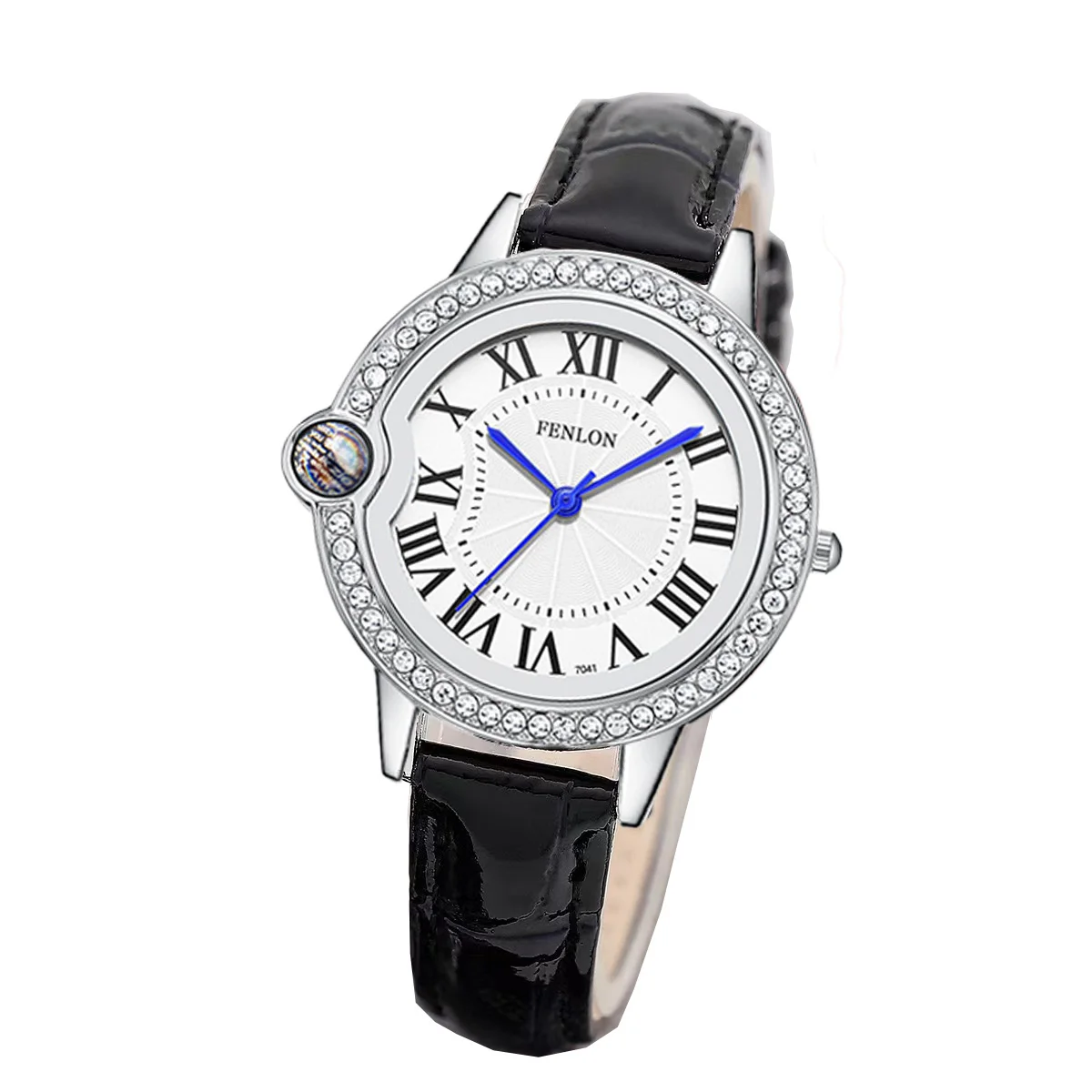 Reloj de mano de lujo para mujer, pulsera elegante con diamantes a la moda, resistente al agua, esfera pequeña, 2024