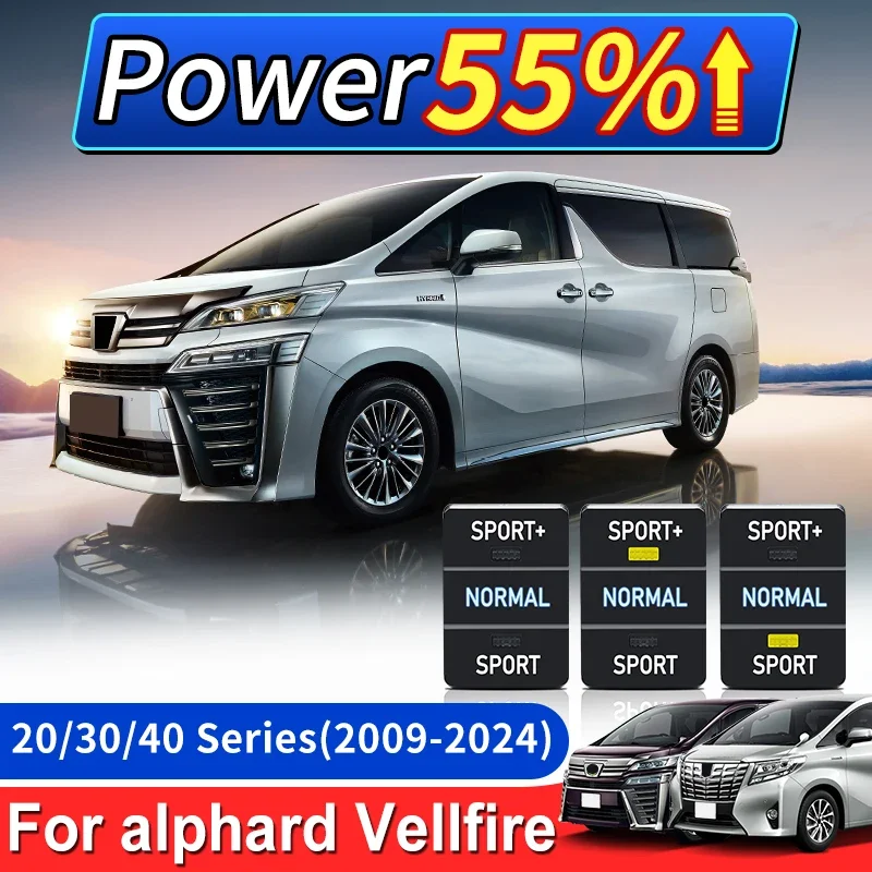 

For 2009-2024 Toyota Alphard Vellfire Sport Power Module Throttle Accelerator 20 30 40 Series 2023 2022 Modification Accessories