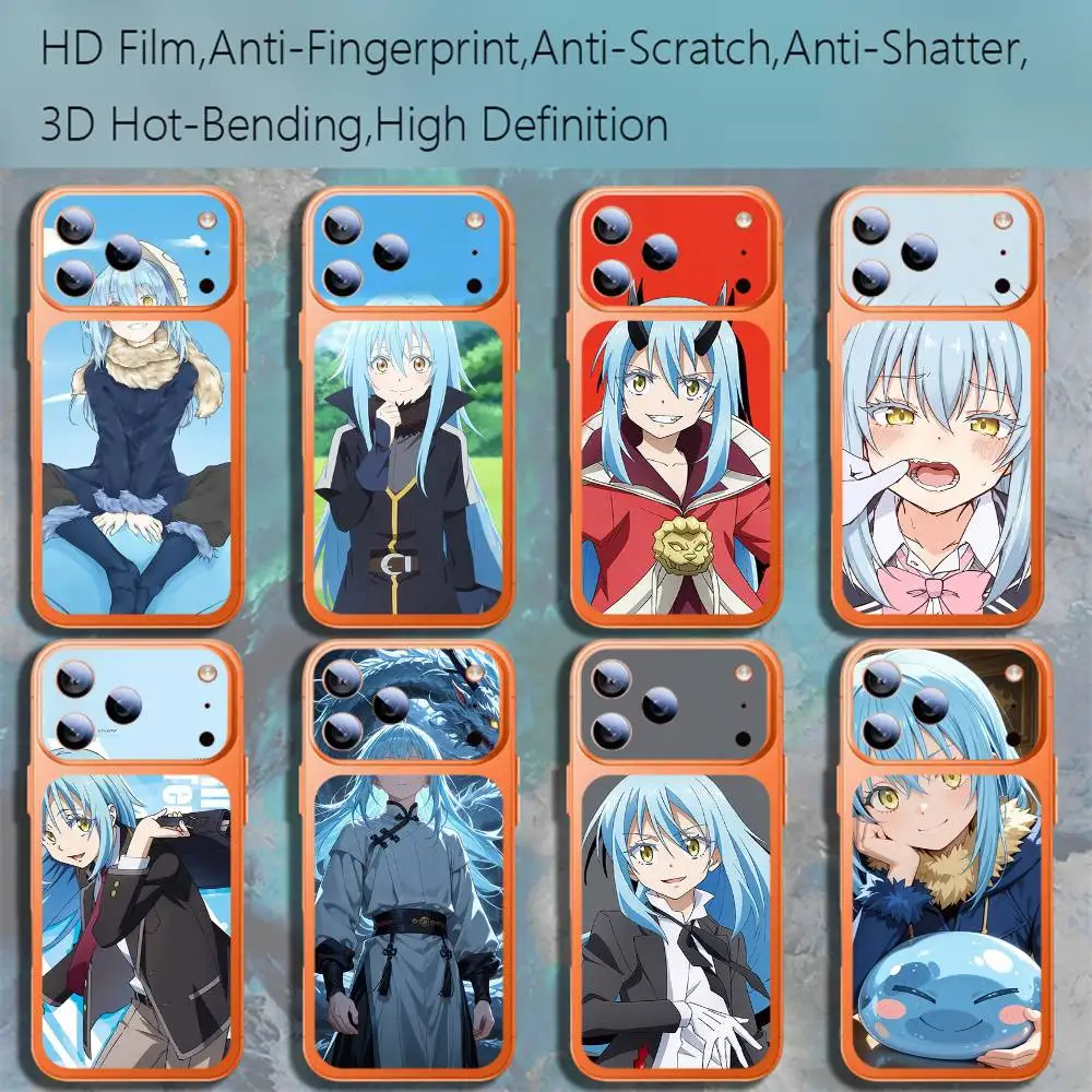 

T-Tensei Slime R-Rimuru Anime For iPhone 17 pro Max /17 pro Full Cover Decal Skin Wrap 3D Colorful Rear Protective Sticker Film