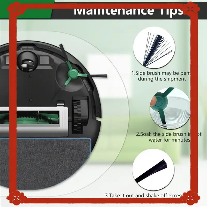 تسليم خلال 24 ساعة لفرشاة Irobot Roomba Edge-Sweeping Side للموديلات 705/505 405/205 105/مكنسة السلسلة الأساسية