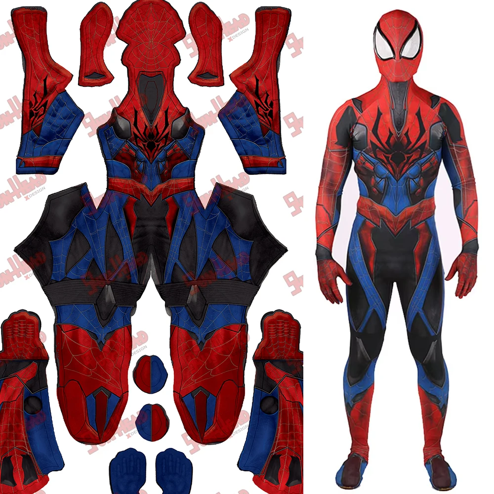 

Spider Man Cosplay ARTS KAI Spiderman Costume Spandex Spidey Costume Superhero Zentai Suits Halloween Costume for Adult Boys