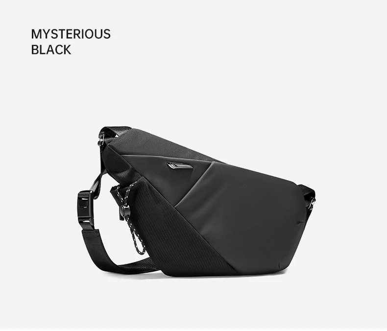 TANGCOOL Herren wasserdichte Sling-Brusttasche mit mehreren Taschen, Umhängetasche mit magnetischer Schnalle für den täglichen Gebrauch im Freien auf Reisen – Detail 17