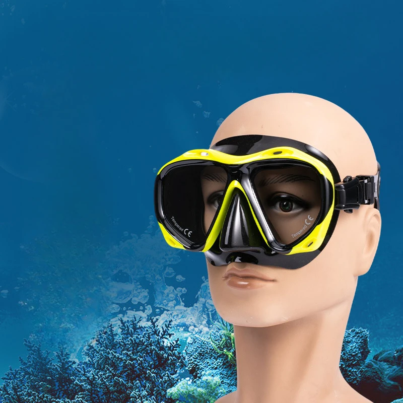 

1 Pc Diving Goggles Adult Silicone Snorkeling Mask Free Diving Mask Tempered Glass Diving Goggles Diving Equipment Diving