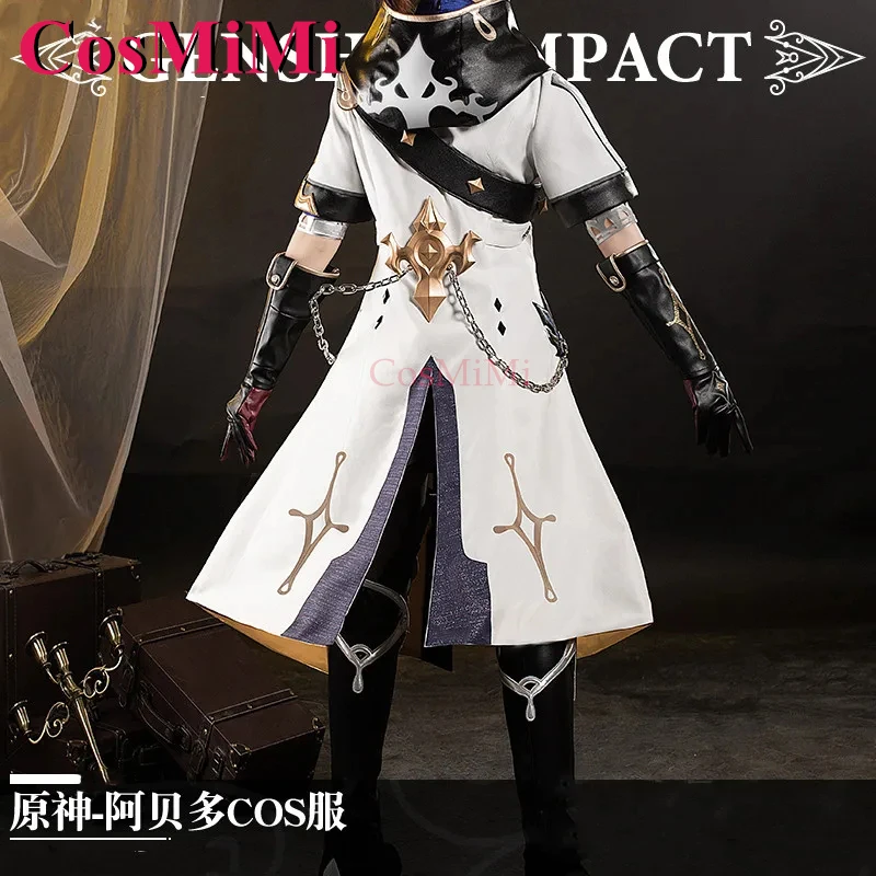 CosMiMi Spiel Genshin Impact Albedo Cosplay Kostüm Mode Hübsche Kampfuniform Männer Karneval Party Rollenspiel Kleidung S-XL
