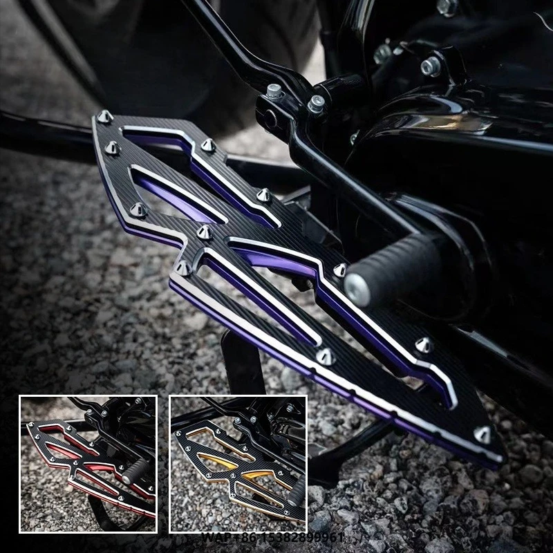 GASHOO Motorcycle Accessories Rider/Passenger Footboard Aluminum Fit Touring FL Softail Modified Back Foot Pegs Foot Controls