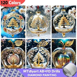 120 Colors Apple Tree AB Fairy Dust Diamond Art Painting Full Square Round Drills Kit Embroidery Mosaic Landscape Home Decor