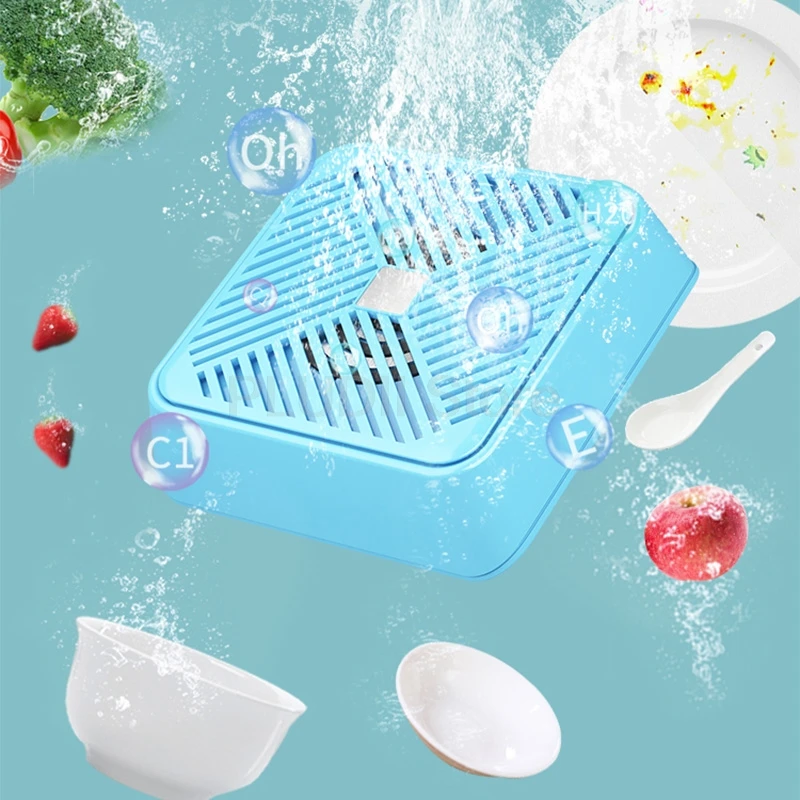 Mini lavavajillas ultrasónico, lavavajillas automático portátil, máquina limpiadora de alimentos para verduras, frutas, mariscos, limpieza de 360 grados