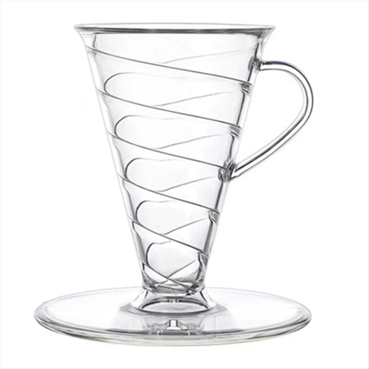 A56K Filter Cup Coffee Filter Home Office Spiral Hand Brewed Coffee Filter Cup B