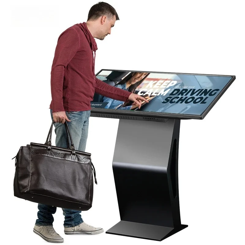 32/43/55/65 Inch Horizontal Touch Screen All-In-One Self-Service Query Machine Floor-Stand Multimedia Advertising 1 Year