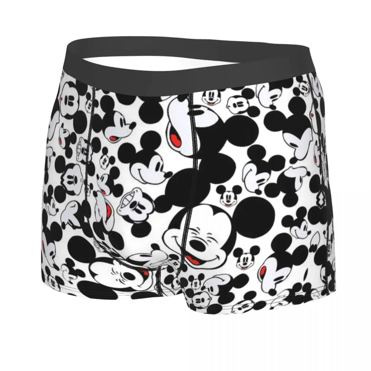 Male Fashion Mickey Mouse Minnie Underwear Boxer Briefs Stretch Shorts Panties Underpants