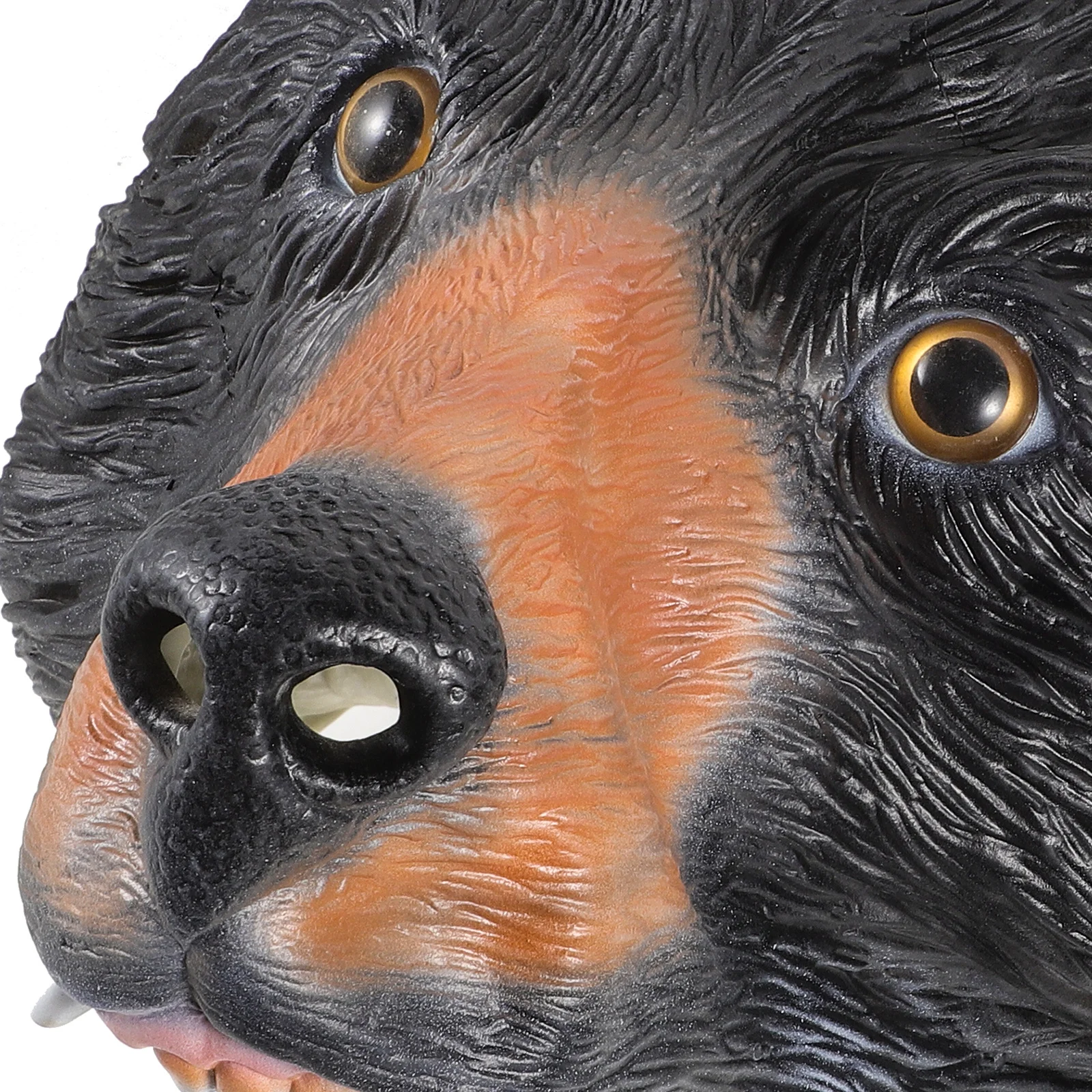 قناع الدب الأسود غطاء رأس الدب الواقعي تأثيري حفلة الهالوين زي ملحق فستان حفلة تنكرية للبالغين